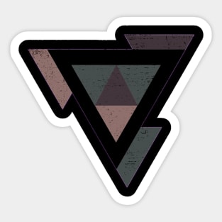 Triangle With Earth Tones Sticker